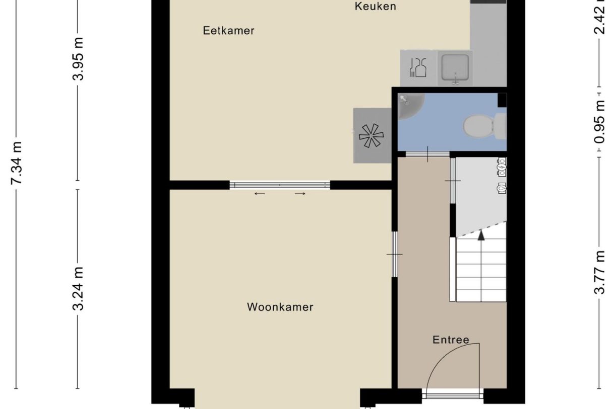 Te koop: Foto Woonhuis aan de Hobbemastraat 3 in Zaandam