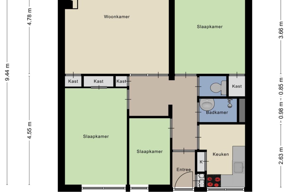 Te koop: Foto Appartement aan de Plataanweg 32 in Zaandijk