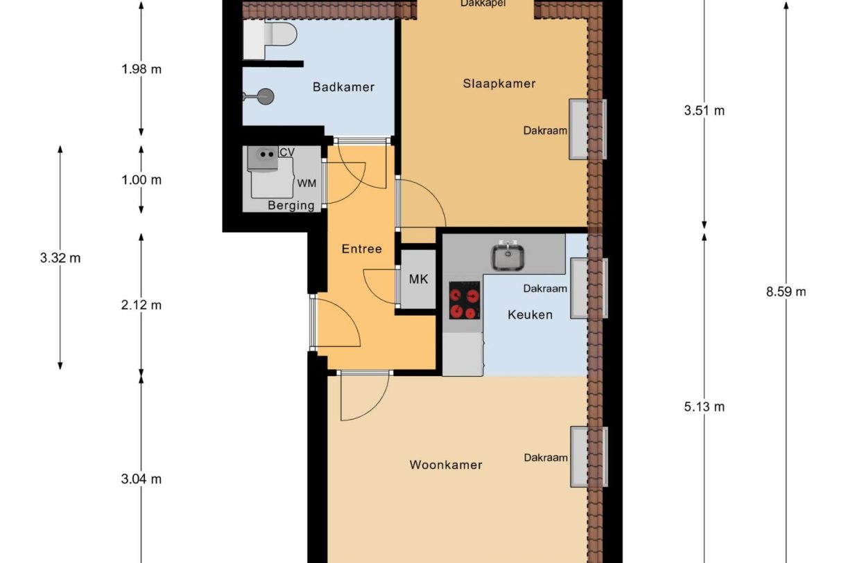 Te koop: Foto Appartement aan de Zuiderkerkstraat 3E in Koog aan de Zaan