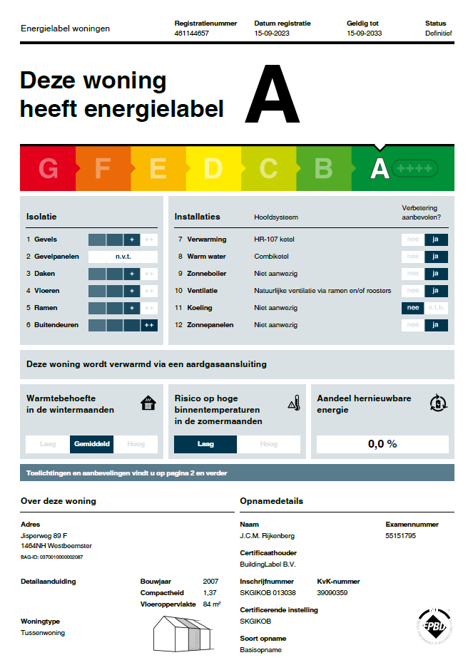 Te koop: Foto Woonhuis aan de Jisperweg 89f in Westbeemster
