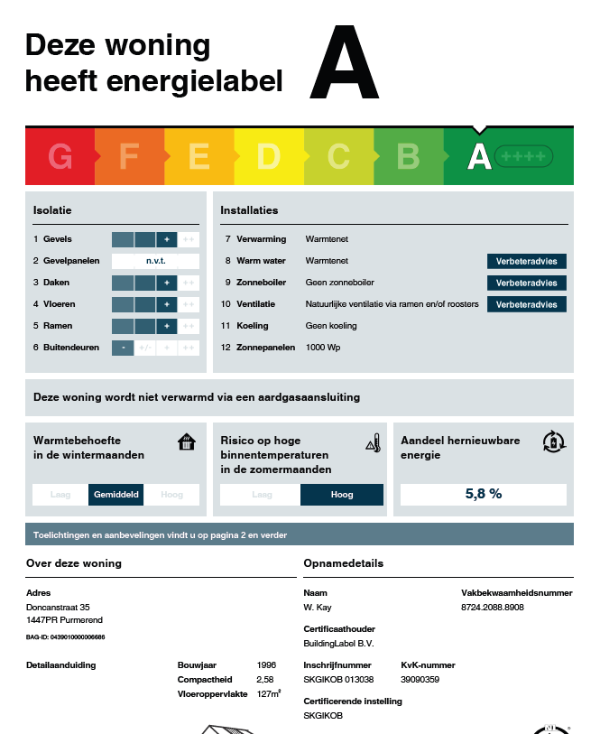 Te koop: Foto Woonhuis aan de Doncanstraat 35 in Purmerend