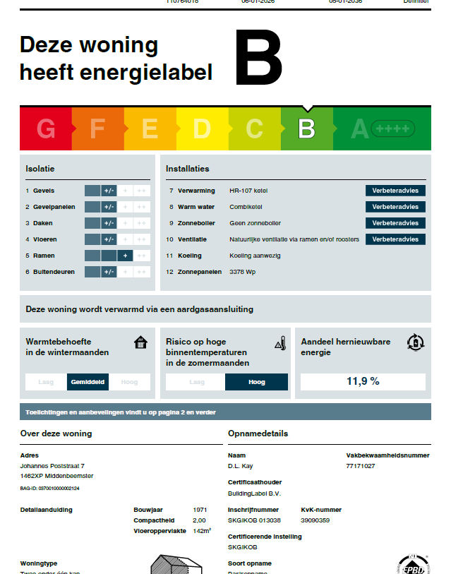 Te koop: Foto Woonhuis aan de Johannes Poststraat 7 in Middenbeemster