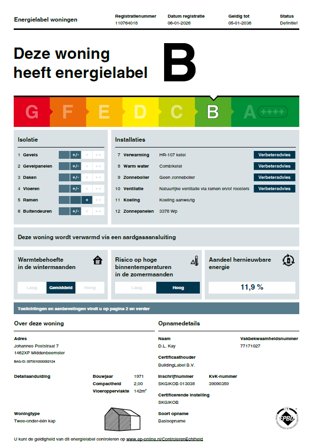 Te koop: Foto Woonhuis aan de Johannes Poststraat 7 in Middenbeemster