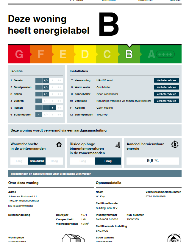 Te koop: Foto Woonhuis aan de Johannes Poststraat 11 in Middenbeemster
