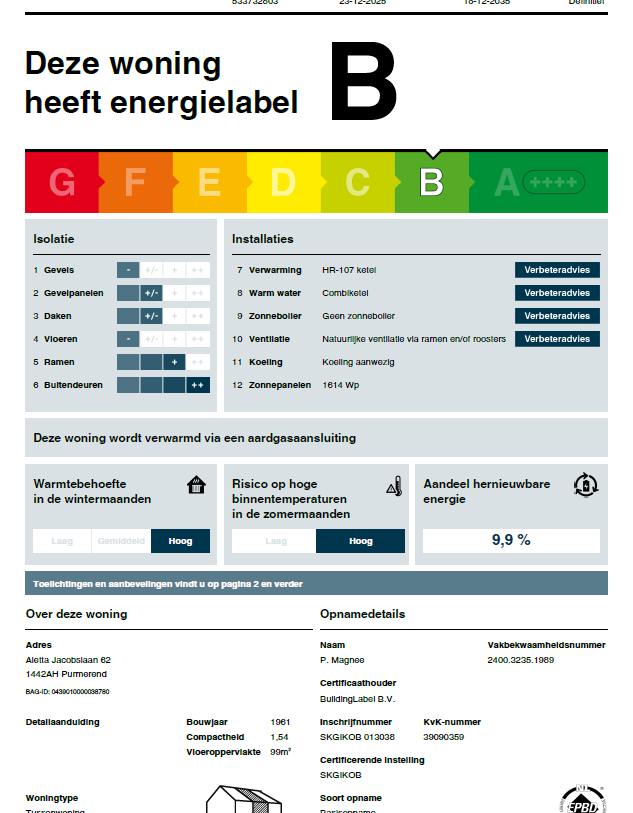 Te koop: Foto Woonhuis aan de Aletta Jacobslaan 62 in Purmerend