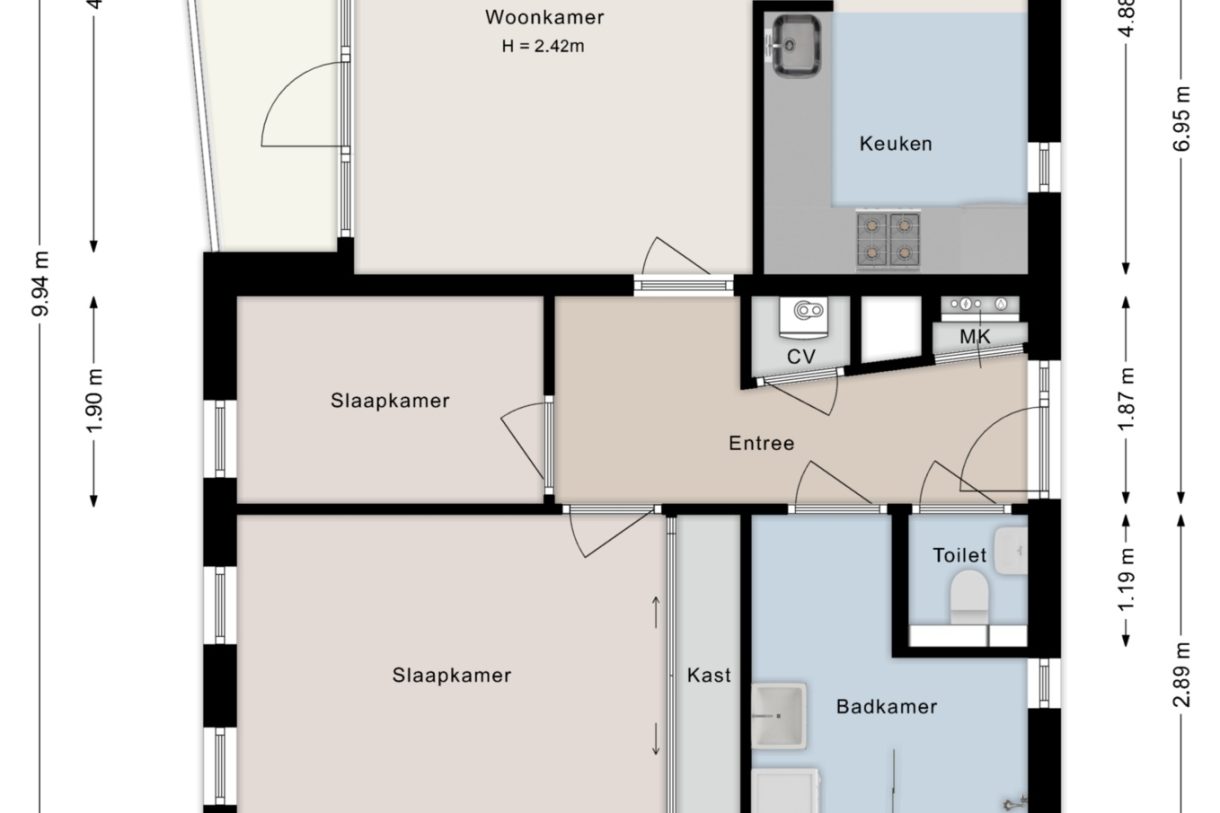 Te koop: Foto Appartement aan de Sichtermanmarke 152 in Zwolle