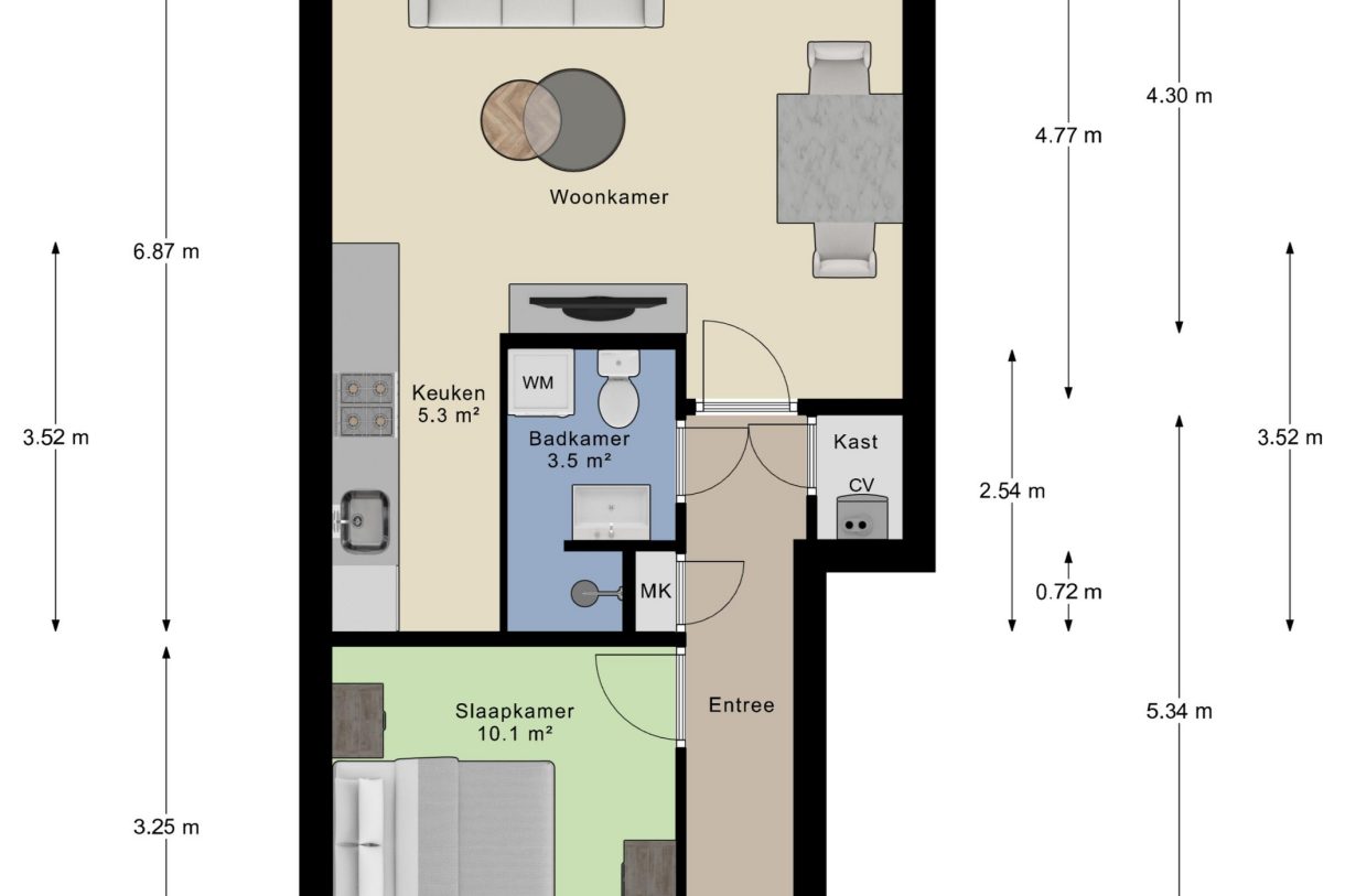 Te koop: Foto Appartement aan de Kroonse Wal 39 in Arnhem